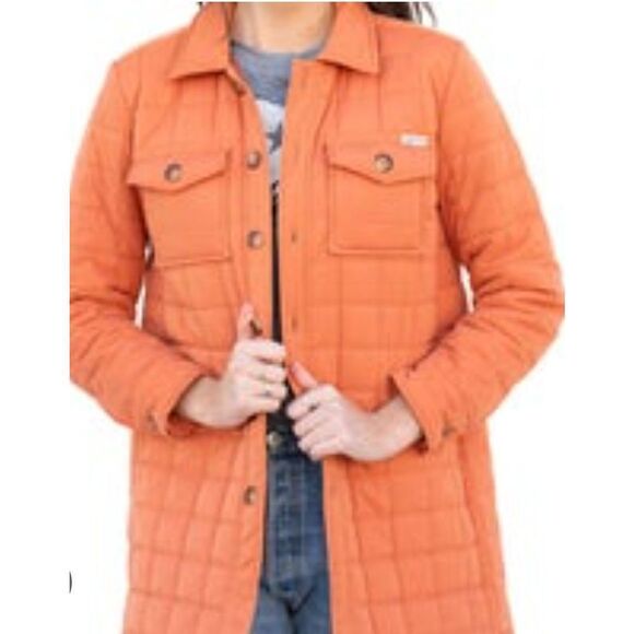 NWT Lightweight Quilted Jacket: Winter, warm, comfortable, soft, Terracotta: Evy - Picture 1 of 6